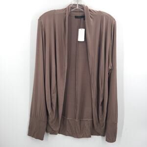 RDI Women's Cardigan Sweater Long Sleeves Brown Plus Size 2X NWT